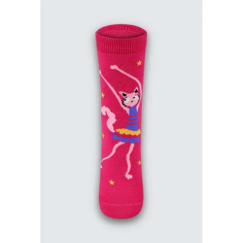 Meia Lupo KF Tamanho: 046 (Calçados 24 a 29) | Cor: Rosa Fruti