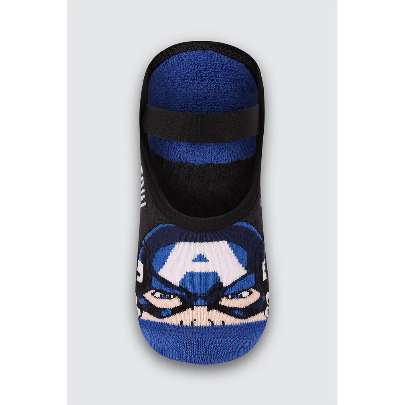 Meia Marvel KM Ving. Sap. Anti. Tamanho: 046 (Calçados 24 a 29) | Cor: Preto
