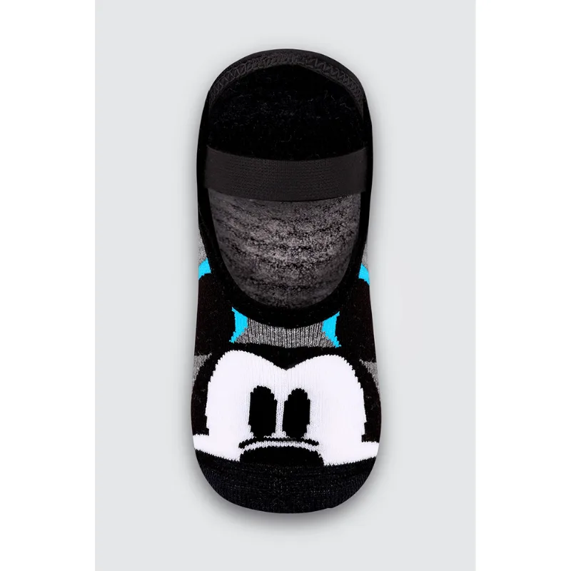 Meia Disney KU Sap. Anti. Tamanho: 810 (Calçados 30 a 36) | Cor: Cinza Chumbo