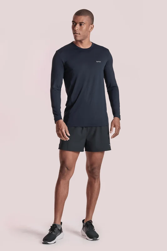 T-shirt Manga Longa Lsport Airdry Masculina Preta / G