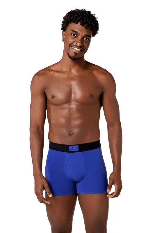 Boxer Algodão com Elastano Modelagem Especial Royal / P (38 a 40)