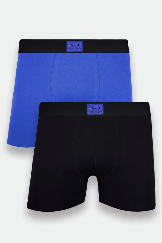 Boxer Algodão com Elastano Modelagem Especial- Kit 2 Sortida / G