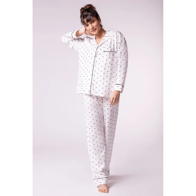 Pijama Lupo AF Abotoado Tamanho: XG (52 a 54) | Cor: Off White