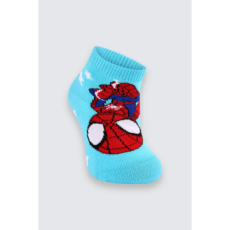 Meia Marvel BM Spidey Tamanho: 0 (Calçados 16 a 23) | Cor: Spectre