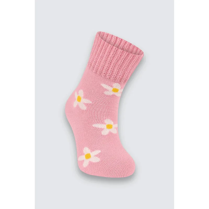 Meia Lupo BF Tamanho: U (Calçados 0 a 4 Meses) | Cor: Bubble Gum