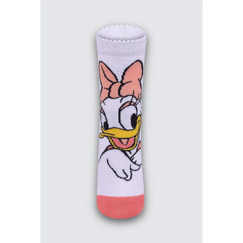 Meia Disney KF Minnie Tamanho: 046 (Calçados 24 a 29) | Cor: Branca