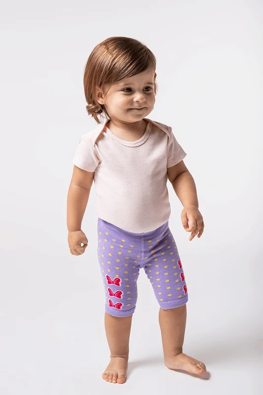 ROUPAS SHORT FEMININO BABY DISNEY Lilás / BB (05 a 11 meses)