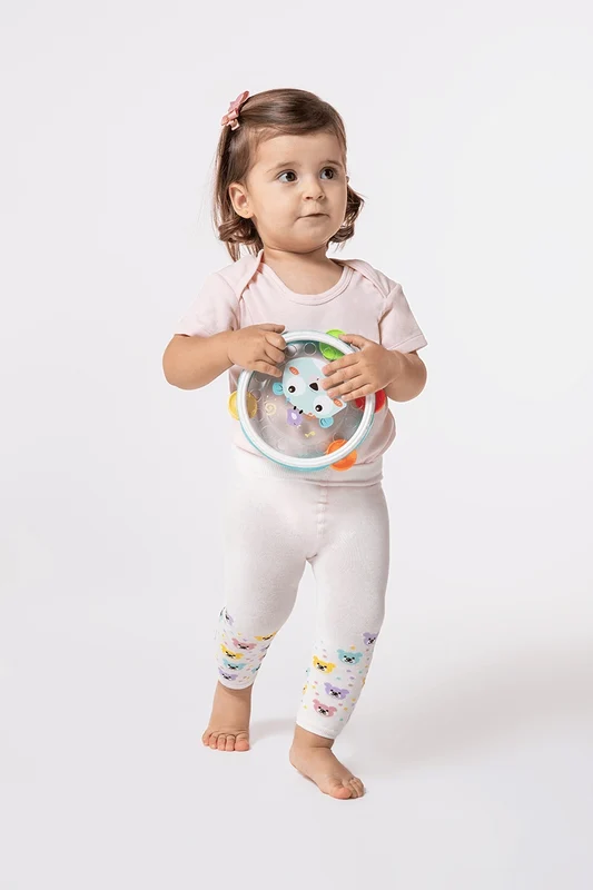 MEIAS CALCAS LEGGING FEMININO BABY LOBINHA Off White / RN (0 a 04 meses)