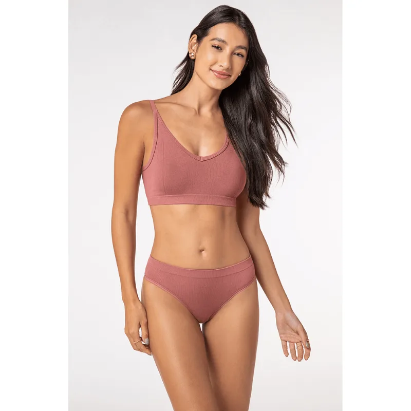 Calcinha Biquini Touch Bambu Feminina Lupo Tamanho: GG (48 a 50) | Cor: Telha