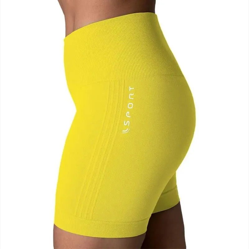 Short Fitness Lupo Sport Seamless Dry Poliamida 71348 Limao G