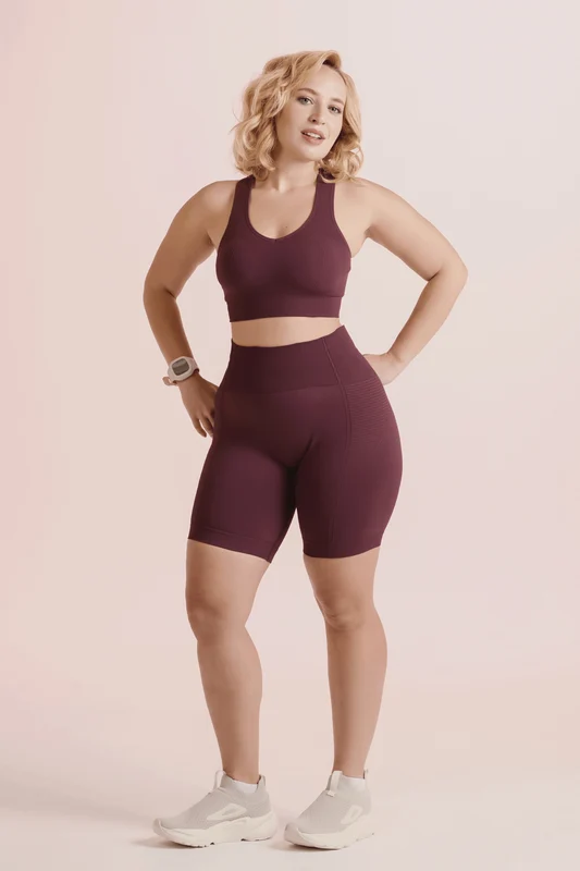 Bermuda Basic Fit Ameixa / M