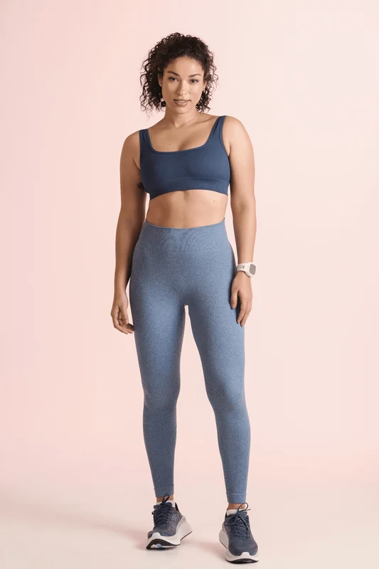 Calça Legging Seamless Up Azul - 0770 / G