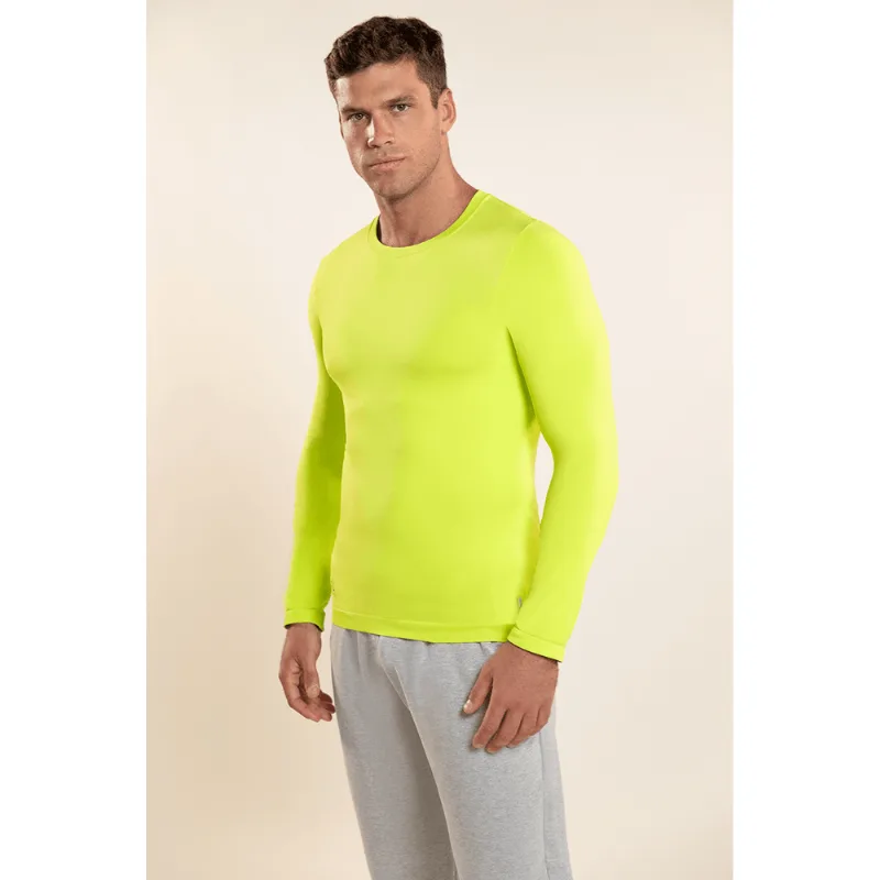 Camiseta Proteção UV Masculina Lupo Tamanho: P | Cor: Verde Limão - Lupo