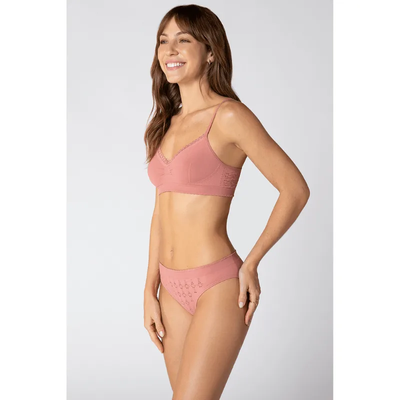 Calcinha Básica Angel Sem Costura Feminina Lupo Tamanho: P | Cor: Terracota