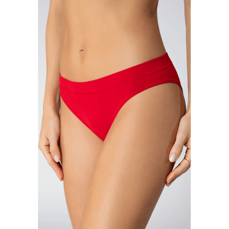 Calcinha Biquini Sem Costura Feminina Lupo Tamanho: P (36 a 38) | Cor: Vermelho Tango - Lupo