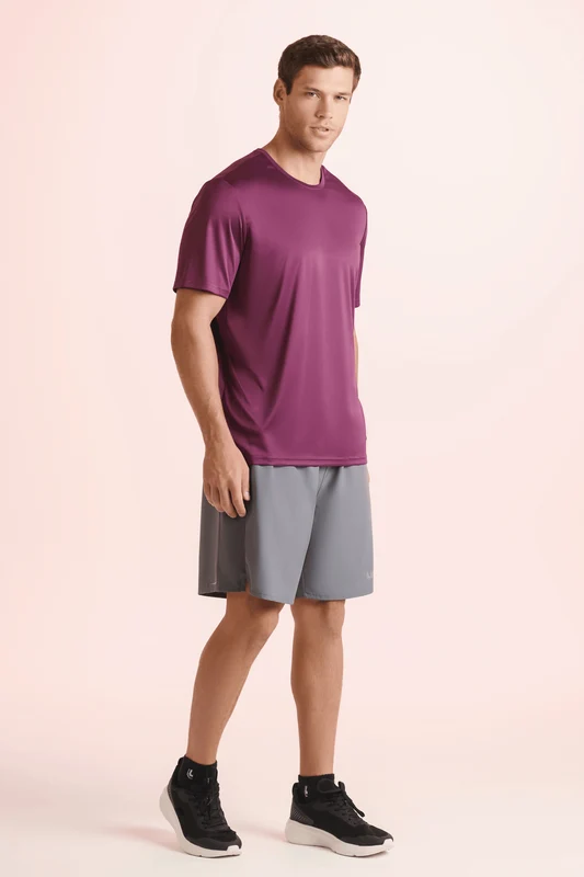 T-shirt Lsport Am Basic Corefit Ameixa / XG