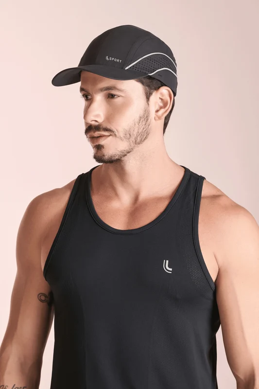 Boné Lsport Laser Unissex Preta / ÚNICO