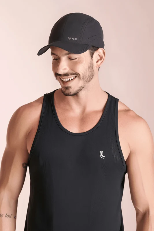 Boné Lsport Running Unissex Preta / ÚNICO