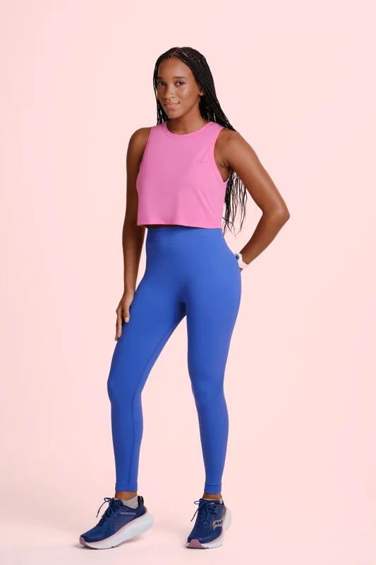 Regata Cropped Lsport Airdry Feminina Rosa - 5560 / GG