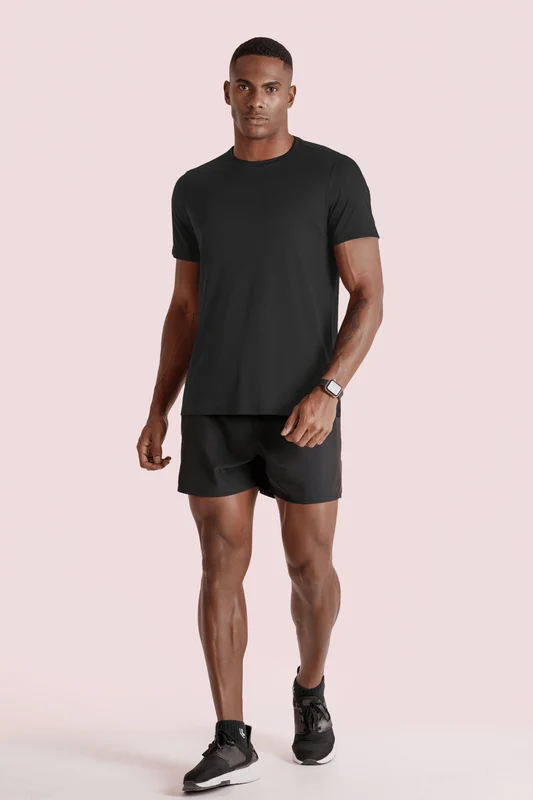 T-shirt Poliamida Básica Masculina Ii Preta / XXG