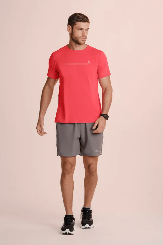 T-shirt Poliamida Básica Masculina Ii Vermelho Claro - 5660 / XXG