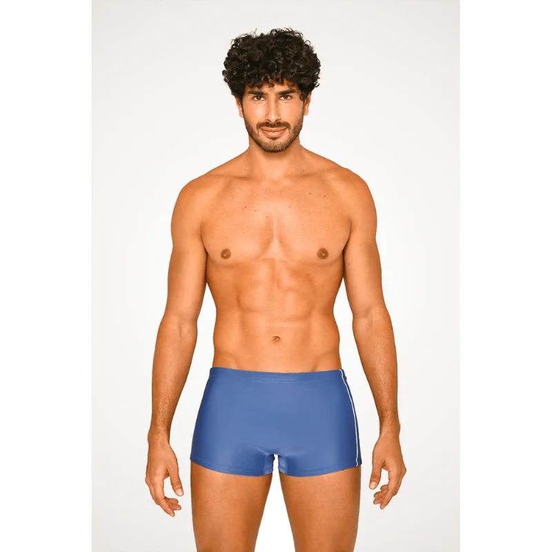 Boxer Beachwear Com Recorte Tamanho: P (38 a 40) | Cor: Azul