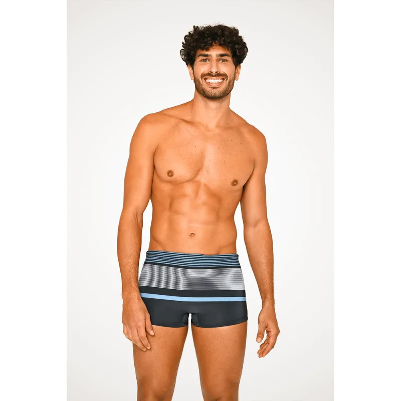 Sunga Boxer Beachwear Estampada Masculina Lupo Tamanho: G (46 a 48) | Cor: Preto
