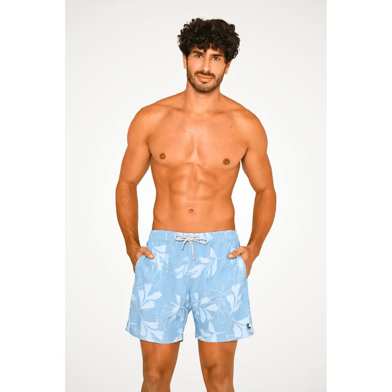 Short Beachwear Estampado Masculino Lupo Tamanho: M | Cor: Azul