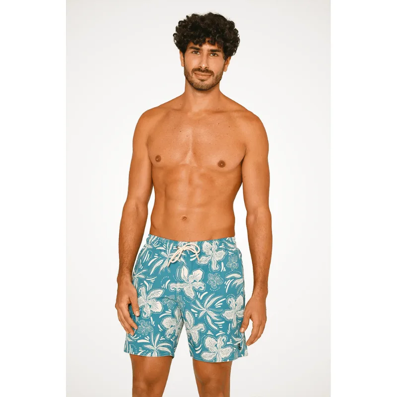 Short Beachwear Estampado Masculino Lupo Tamanho: G | Cor: Verde
