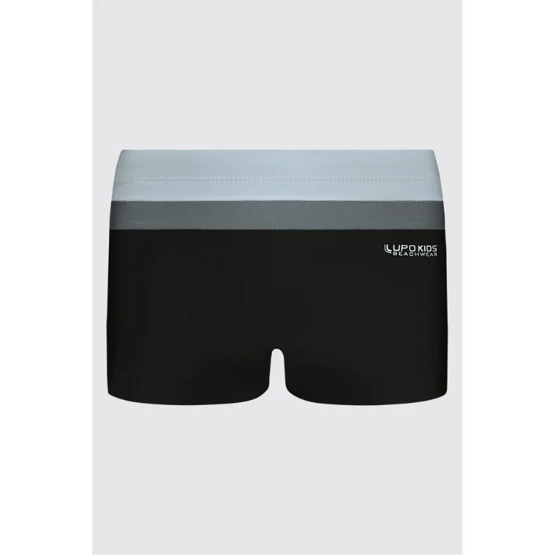 Boxer Beachwear Com Recorte Lupo Kids Tamanho: 10 | Cor: Preto