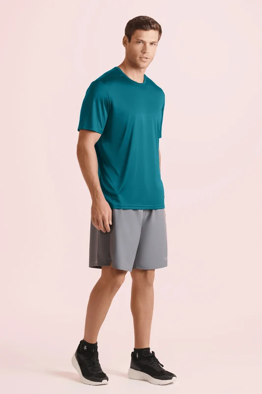 T-shirt Basic Corefit Masculina Azul Caribe / G