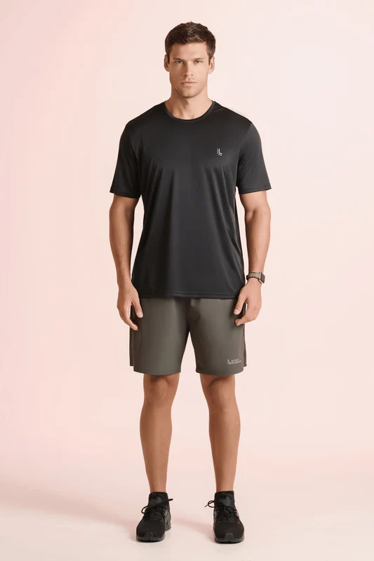 T-shirt Basic Corefit Masculina Preta / XG