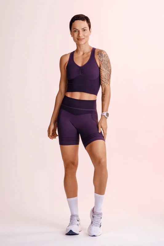 Top Alongado Seamless Ultramove Purple / G