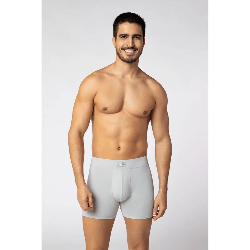 Boxer Algodão com Elastano Comfy Tamanho: GG (50 a 52) | Cor: Gelo