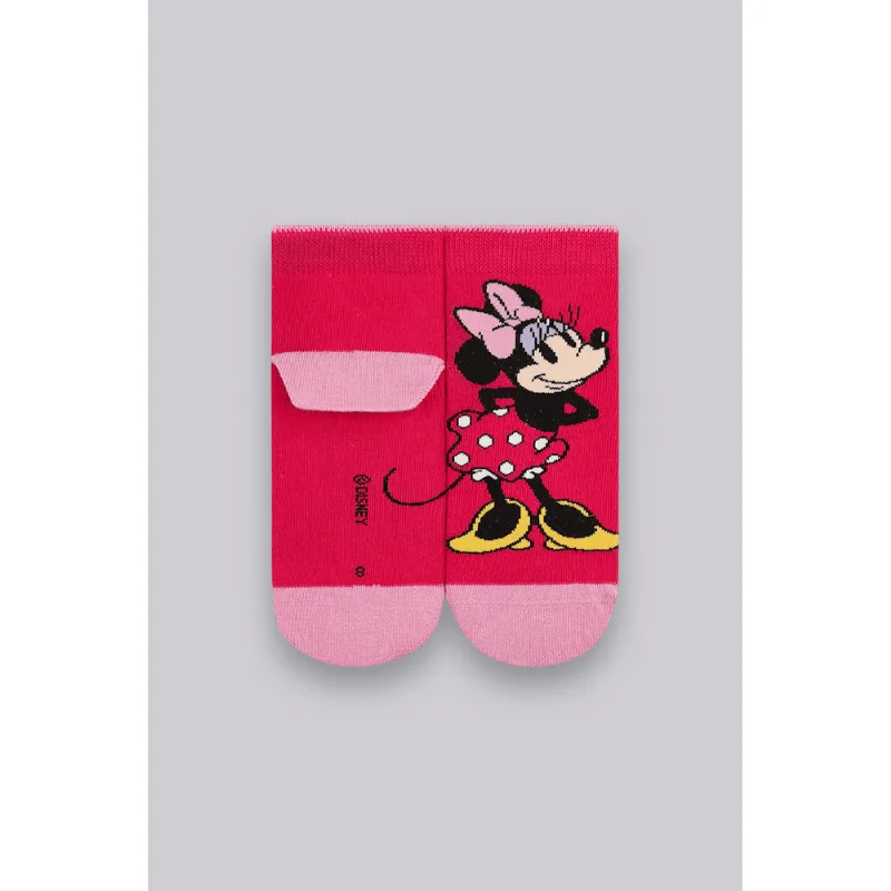 Meia Disney KF Minnie Tamanho: 046 (Calçados 24 a 29) | Cor: Candy