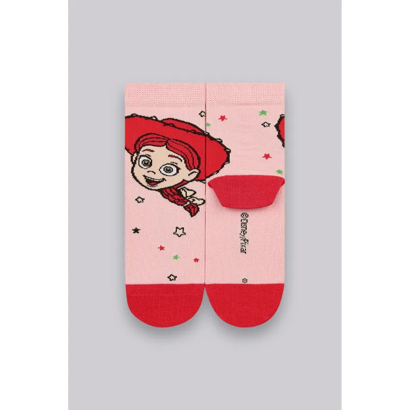 Meia Disney KU Toy Story Tamanho: 810 (Calçados 30 a 36) | Cor: Rosa