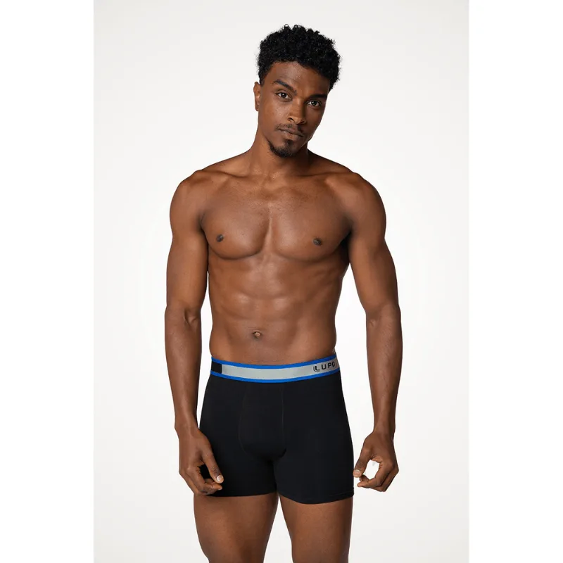 Cueca Boxer Algodão com Elastano Masculina Lupo Tamanho: M (42 a 44) | Cor: Preto