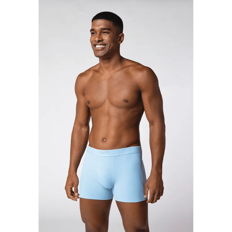 Boxer Microfibra com Elastano Modelagem Especial Tamanho: P (38 a 40) | Cor: Azul Céu