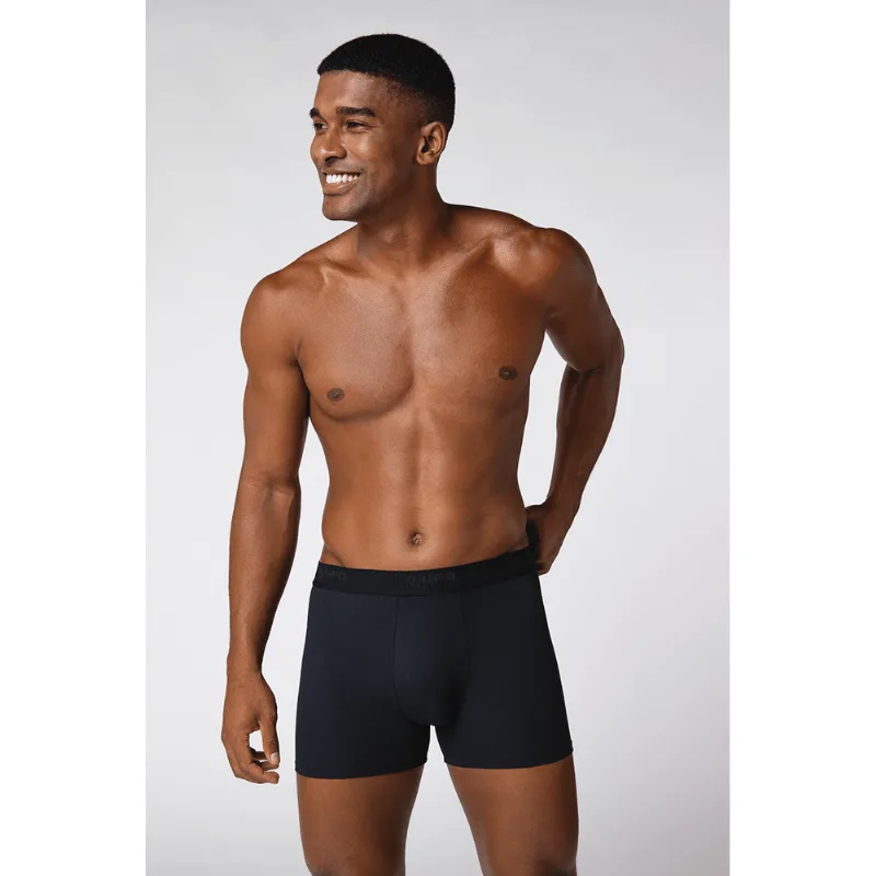Boxer Microfibra com Elastano Modelagem Especial Tamanho: P (38 a 40) | Cor: Preto