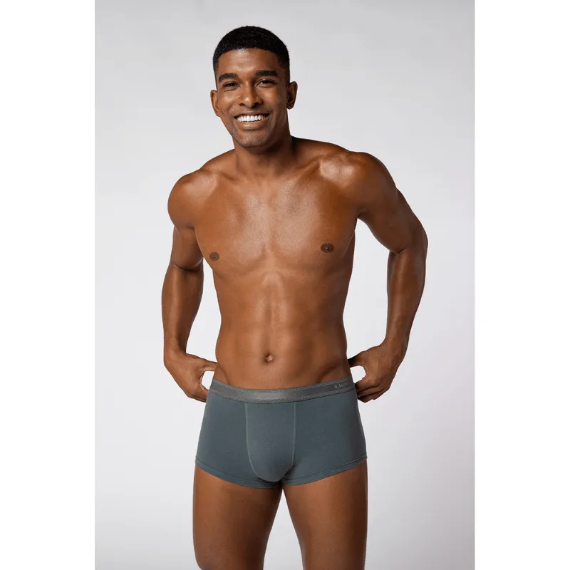 Cueca Sunga Algodão com Elastano Masculina Lupo Tamanho: P (38 a 40) | Cor: Chumbo