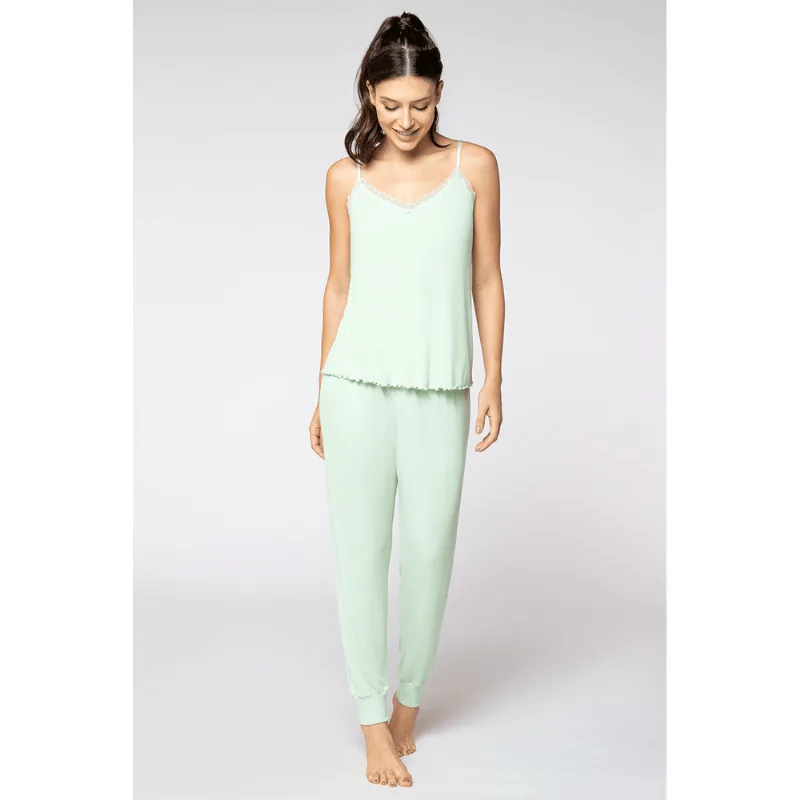 Pijama Longo Canelado Feminino Lupo Tamanho: M (40 a 42) | Cor: Light Green