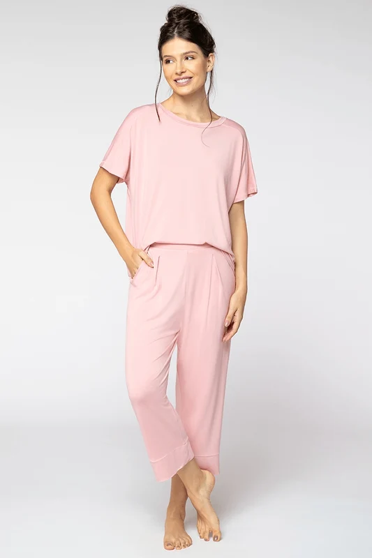 Pijama Capri Comfy Feminino Lupo Rosa Camafeu / GG (48 a 50)