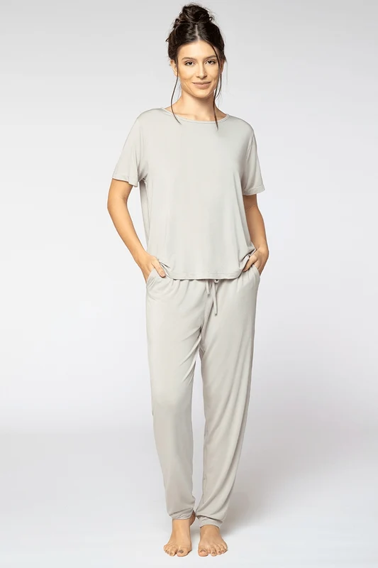 Pijama Lupo AF Longo Jogger Argila / P (36 a 38)