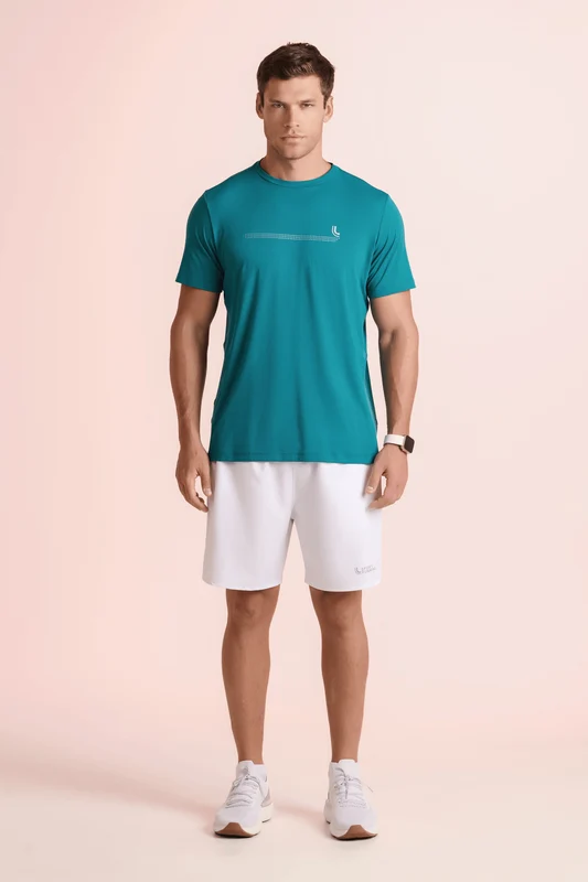 T-shirt Poliamida Básica Masculina Ii Verde - 4130 / XXG