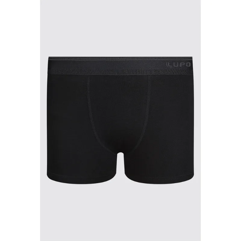 Cueca Boxer Algodão Infantil Masculina Lupo Tamanho: P (03 a 05 anos) | Cor: Preto