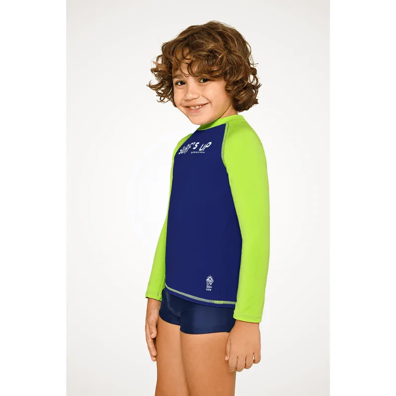 Camiseta Proteção UV Infantil Unissex Lupo Tamanho: 02 anos | Cor: Royal