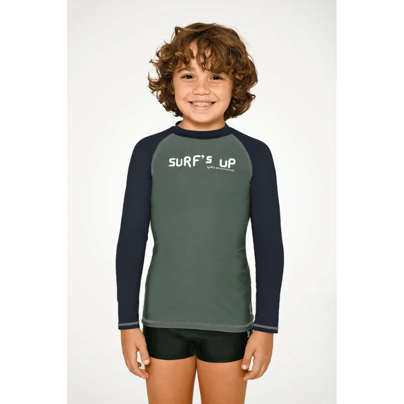 Camiseta Proteção UV Infantil Unissex Lupo Tamanho: 12 anos | Cor: Grafite