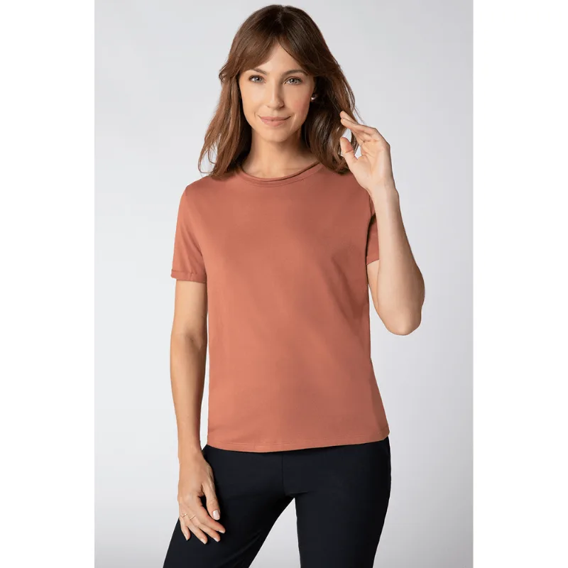 Camiseta Básica Algodão Feminina Lupo Tamanho: GG (48 a 50) | Cor: Nude Bronze