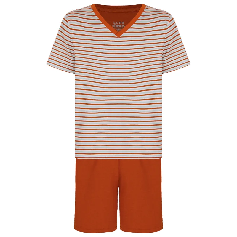 Pijama Lupo Curto Gola V Listrado Masculino 28021-001 GG