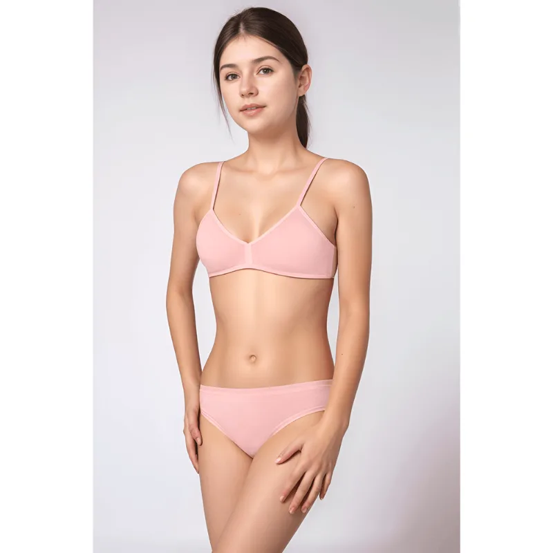 Calcinha Biquini Teen Feminina Lupo Tamanho: 10 | Cor: Rosa Camafeu